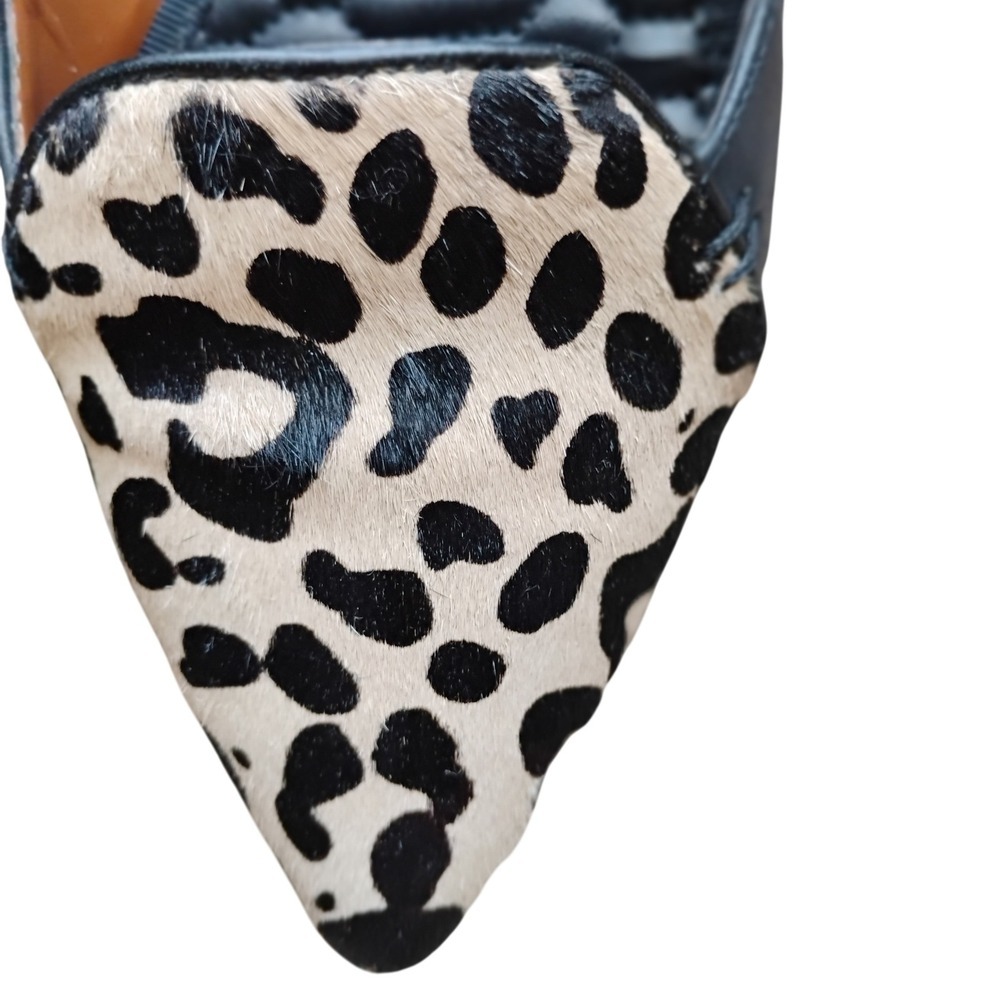 DV Dolce Vita Leopard Print Hair Calf Leather Pointed Toe Flats Shoes - Picture 2 of 4